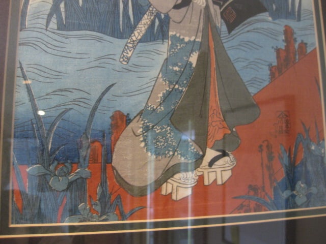 Hand Colored Signed Geisha Screen Print - 5