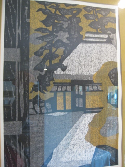 Pencil Signed and Titled "The Gate to Temple" Screen Print - 2
