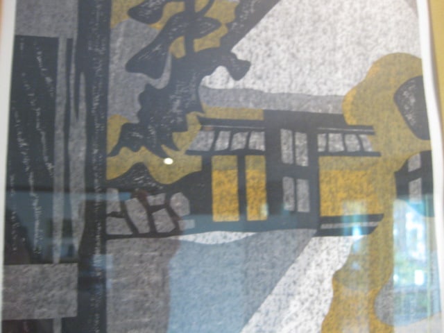 Pencil Signed and Titled "The Gate to Temple" Screen Print - 4