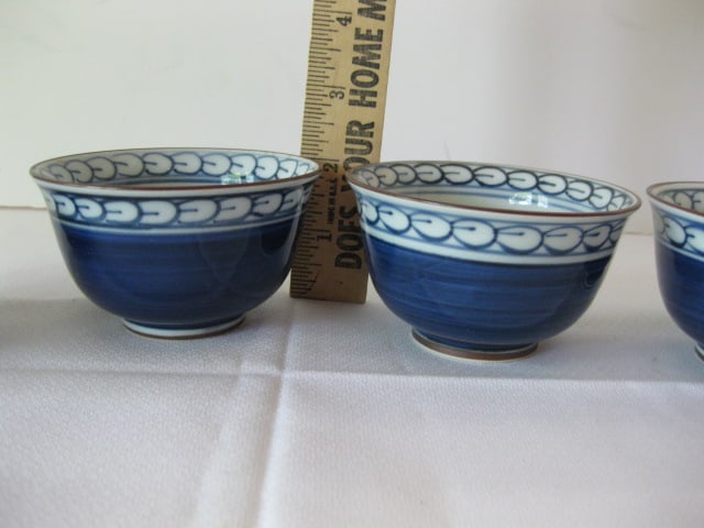 Chinese Porcelain Tea Set with Wooden Serving Tray - 7
