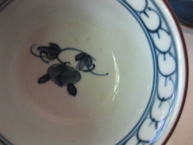 Chinese Porcelain Tea Set with Wooden Serving Tray - 8