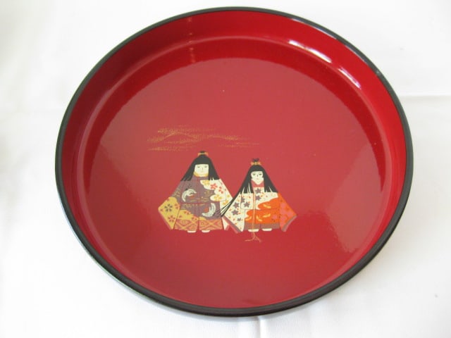 Lacquered Chinese Serving Tray and Brown Clay Tea Set - 2