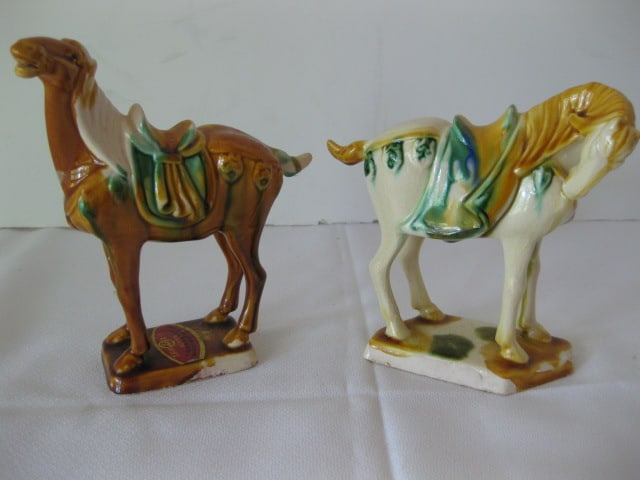 Handpainted Pottery Warhorse Figures (1 of 11)