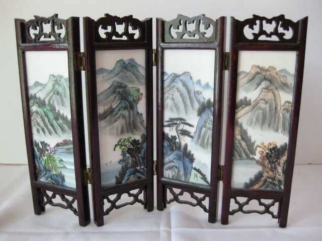 Chinoiserie Miniature Folding Screen (1 of 7)