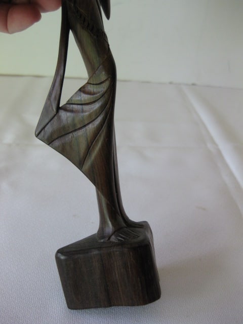 Carved Wood Tibetan Goddess Statue - 6