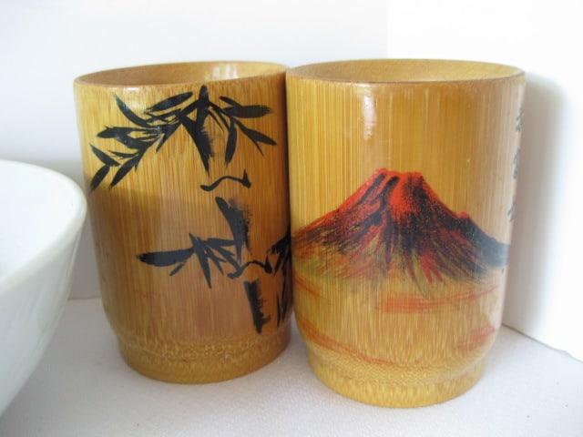 Chinese Porcelain Rice Bowls, Tea Cups, Chop Sticks, Ginger Jar, etc. - 9