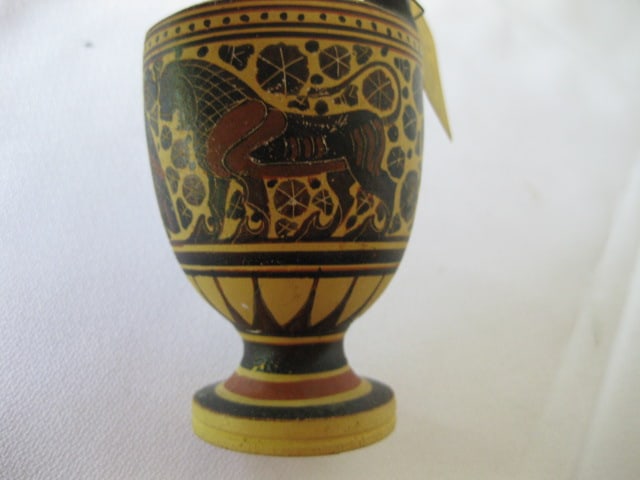 Greek Pottery Urn and Miniature Olive Oil Jug - 11