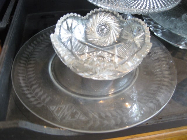 Grouping of Clear Glass Hostess/Serving Pieces - 2