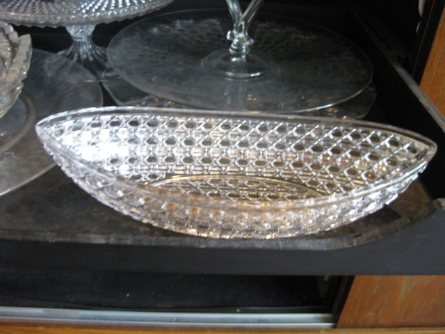 Grouping of Clear Glass Hostess/Serving Pieces - 3