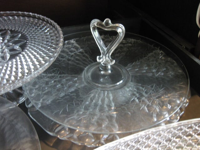 Grouping of Clear Glass Hostess/Serving Pieces - 4