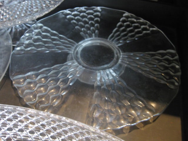 Grouping of Clear Glass Hostess/Serving Pieces - 5
