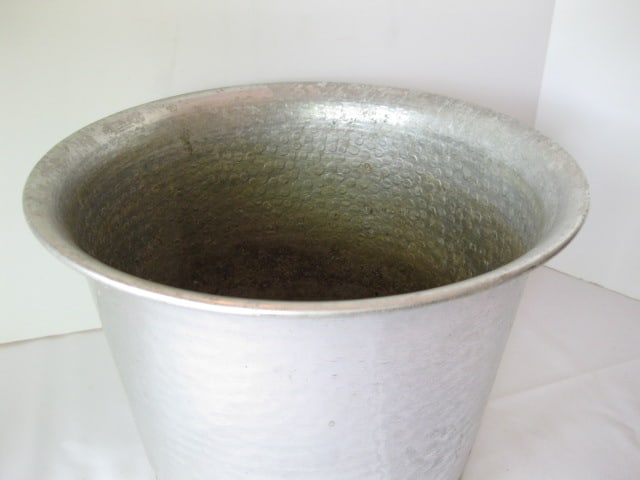 Hammered Aluminum Planter - 2