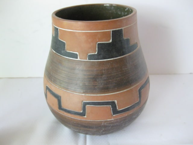 Two Mexican Pottery Red Clay Jugs - 6