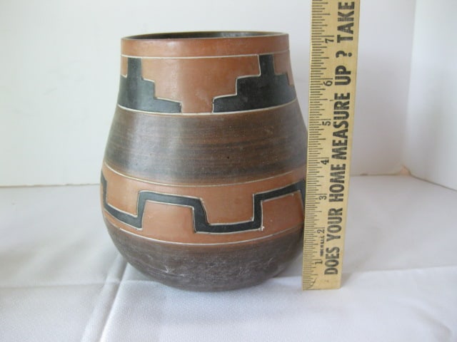 Two Mexican Pottery Red Clay Jugs - 8