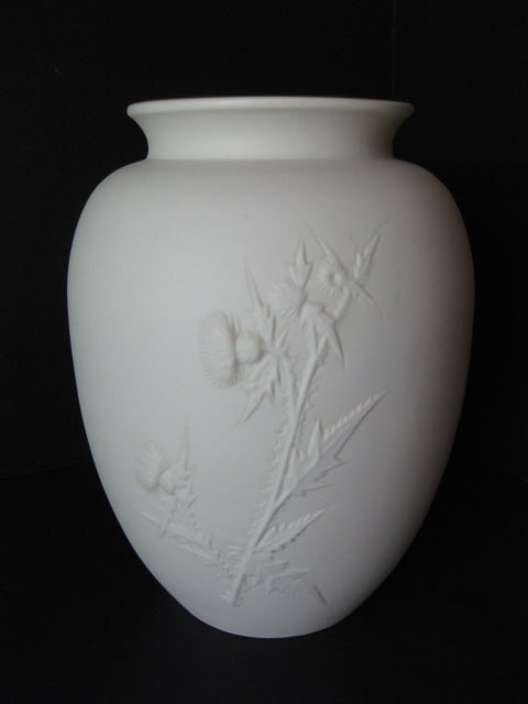 Dabrowski Thistle in Relief Porcelain Vase (1 of 6)