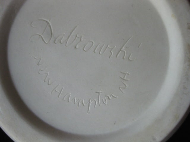 Dabrowski Thistle in Relief Porcelain Vase - 6