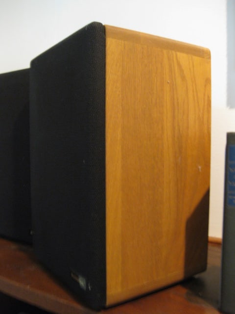 Pair of Wood Acoustics Model 500 Bookcase/Wall Speakers - 2