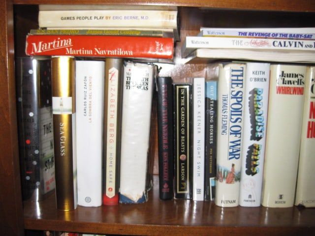 Contents of Built-In Bookcase-Classic Novels, Travel and Art Coffee Table Books, - 16