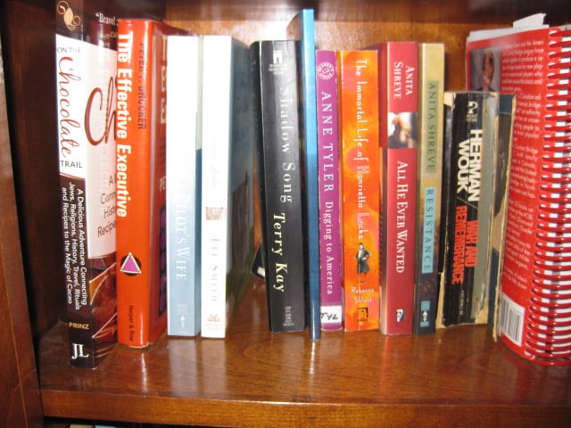 Contents of Built-In Bookcase-Classic Novels, Travel and Art Coffee Table Books, - 19
