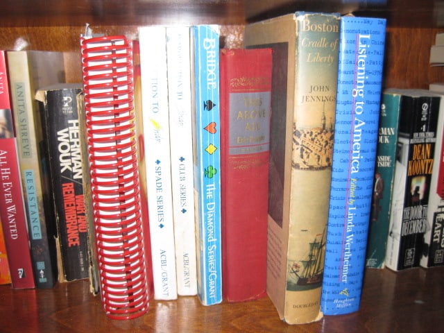 Contents of Built-In Bookcase-Classic Novels, Travel and Art Coffee Table Books, - 20
