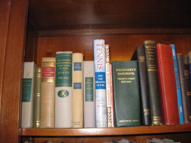 Contents of Built-In Bookcase-Classic Novels, Travel and Art Coffee Table Books, - 5
