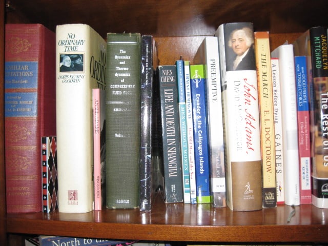 Contents of Built-In Bookcase-Classic Novels, Travel and Art Coffee Table Books, - 7
