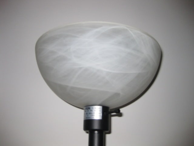 3-Way Black Torchiere Floor Lamp - 3