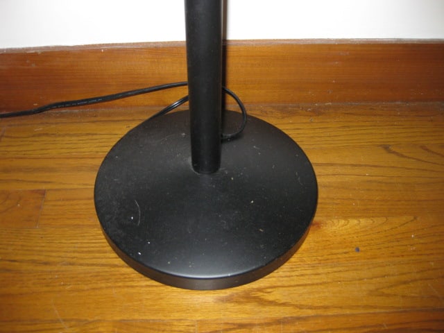 3-Way Black Torchiere Floor Lamp - 4