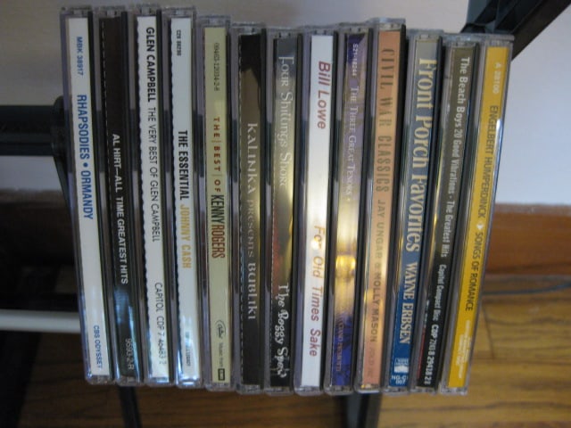 5 Tier CD/DVD Rack and Two 2 Drawer Cassette Tape Cases - 6
