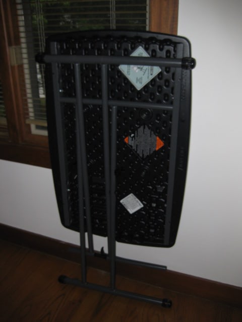 Lifetime Black Folding Leg Table - 2