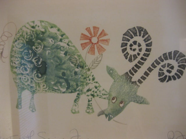 Polly French "Goat with Spring Fever" and "Sandpipers" Signed Screen Prints - 3
