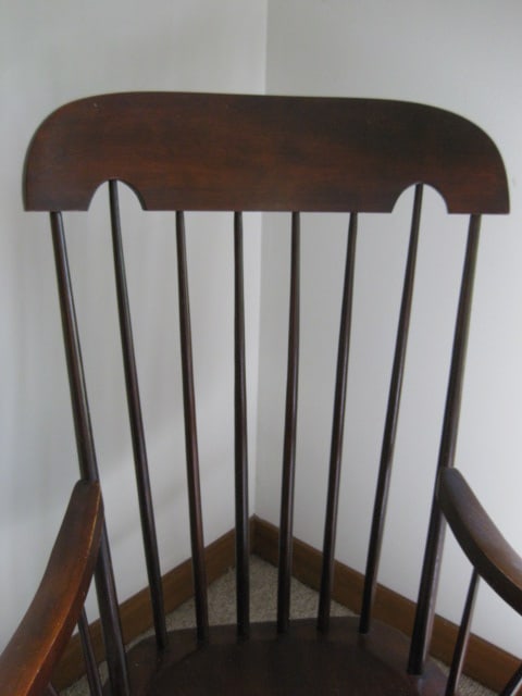 Mahogany Spindle Back Rocker - 3