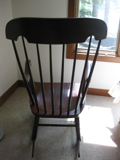 Mahogany Spindle Back Rocker - 5