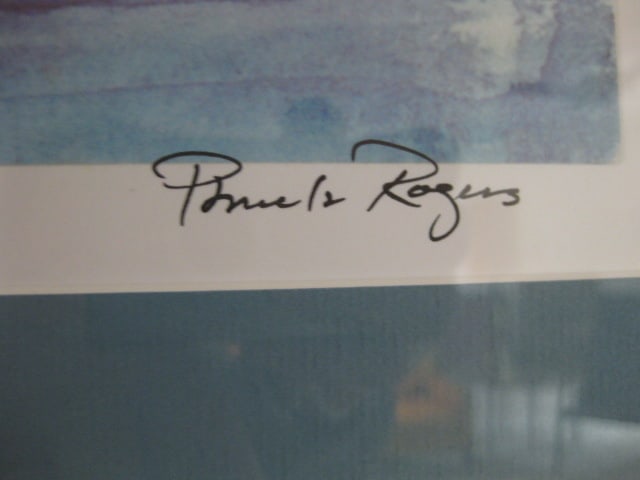 Two Framed and Matted Pamela Rogers Poros, Greece Prints of Watercolors - 12