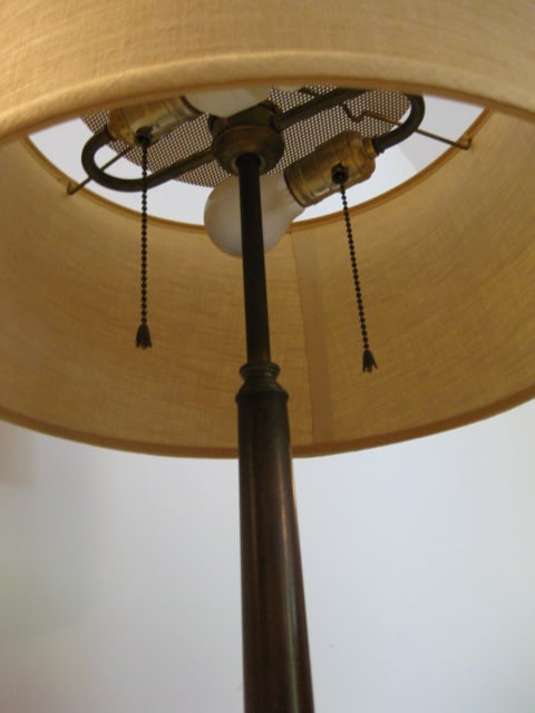 Midcentury Round Table Floor Lamp - 3