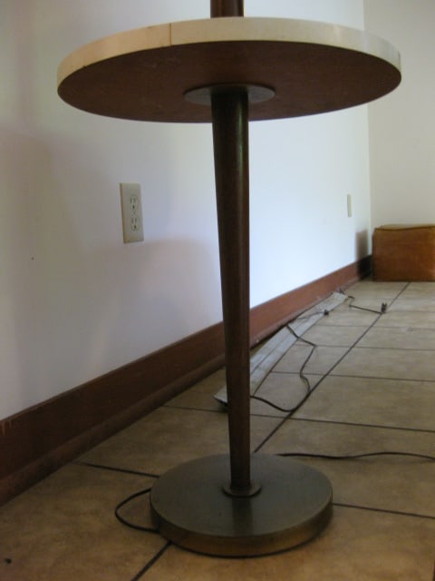 Midcentury Round Table Floor Lamp - 5