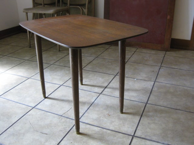 Swedish Wood Midcentury End Table (1 of 9)