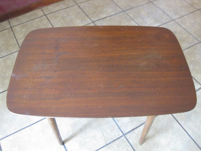Swedish Wood Midcentury End Table - 4