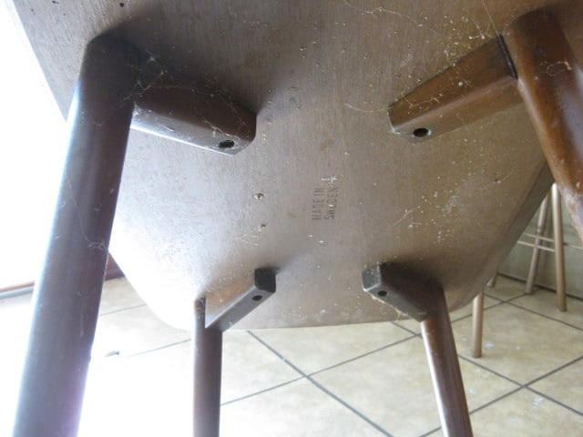 Swedish Wood Midcentury End Table - 8
