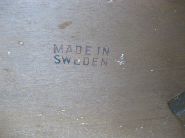 Swedish Wood Midcentury End Table - 9
