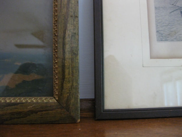 Two Vintage Framed Ship Lithographs - 11