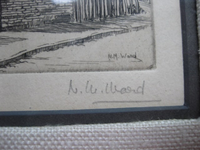 Framed and Matted N.W. Ward "Anne Hathaway's Cottage" and "Shakespeare's Birthplace" - 4