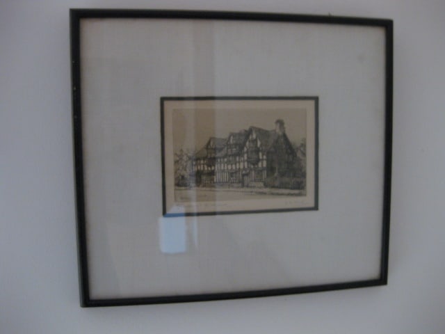 Framed and Matted N.W. Ward "Anne Hathaway's Cottage" and "Shakespeare's Birthplace" - 6