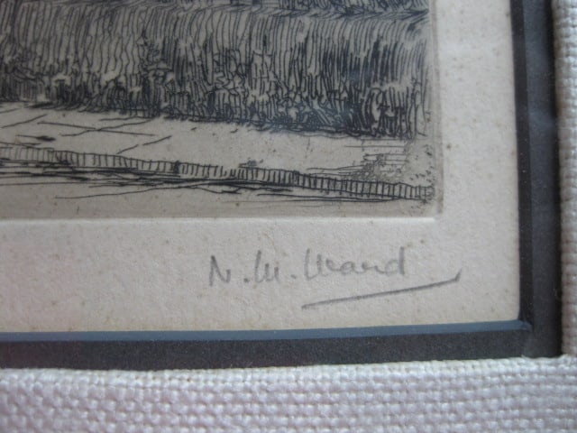 Framed and Matted N.W. Ward "Anne Hathaway's Cottage" and "Shakespeare's Birthplace" - 8