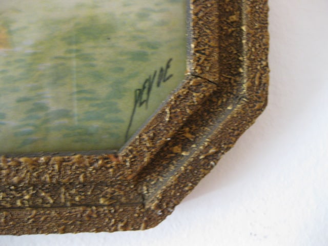 Two Vintage Framed Mediterranean Fishing Village Lithographs - 4
