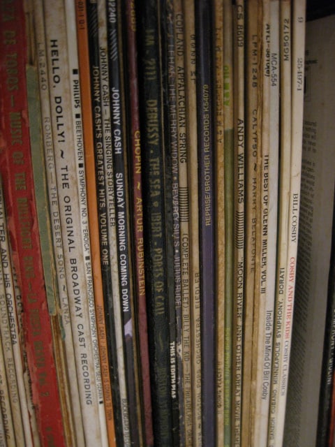 Record Cabinet with Various Speed Records - 10