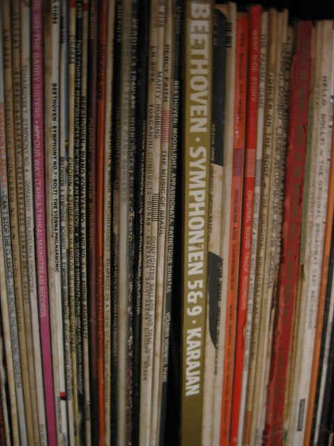 Record Cabinet with Various Speed Records - 11