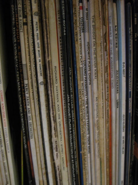 Record Cabinet with Various Speed Records - 9