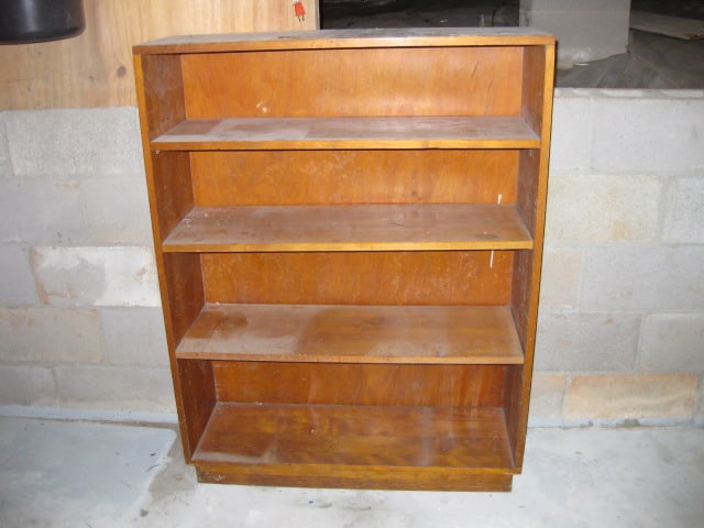 Solid Wook Bookcase: 36" x 12" x 47 1/2", Local Pickup Only