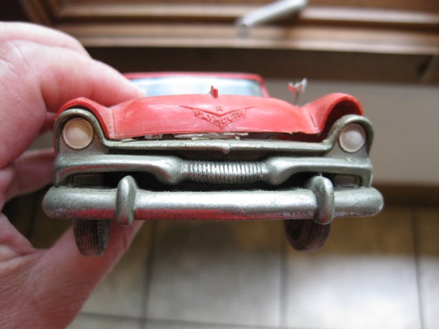 Two 1:18 Scale 1950's Bel Air Diecast Cars and Plastic Toy Coupe - 7